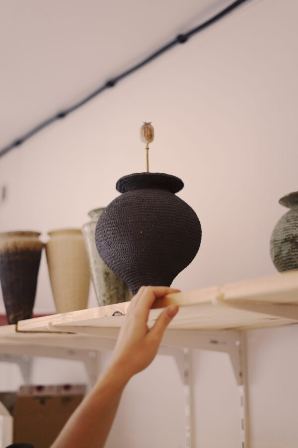 vase écume - noir