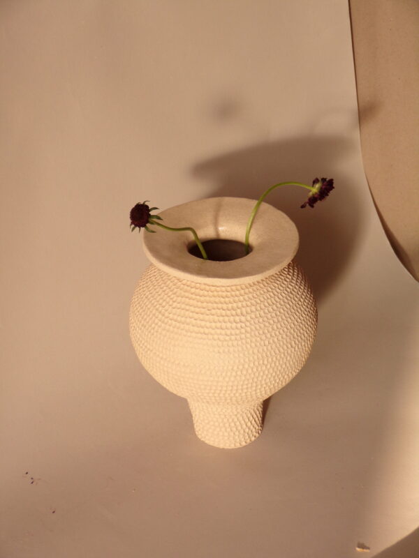 vase écume - blanc